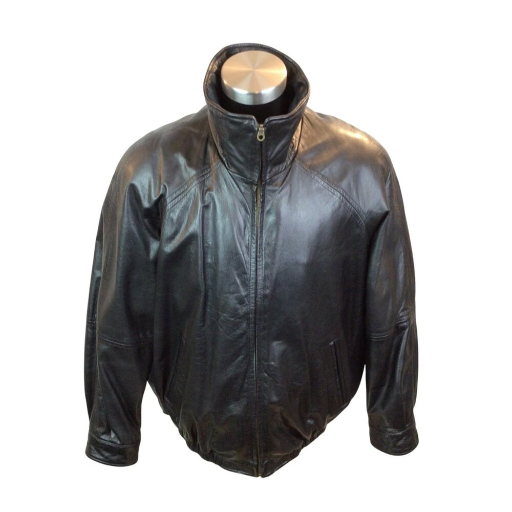 Vintage Wilsons Leather Jacket Mens Size Large With Thinsulate Insulated Vest Le - Picture 2 of 14